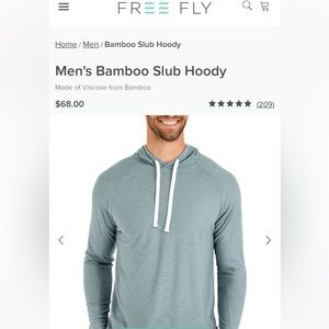 Mens Free Fly Slub Hoodie